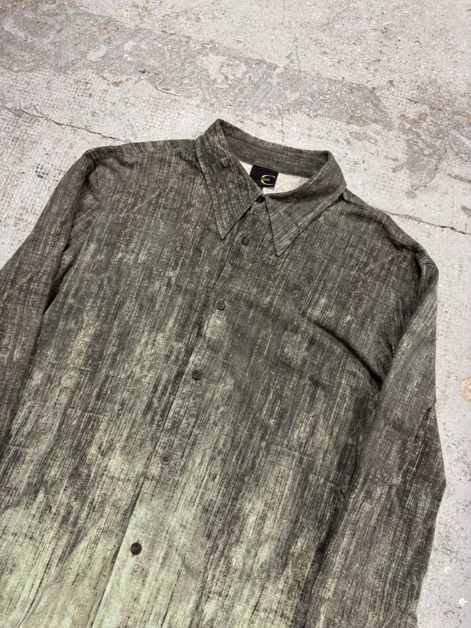 2000S Cavalli Elevated Brut Raw Fabric Shirt yLRIYev 6