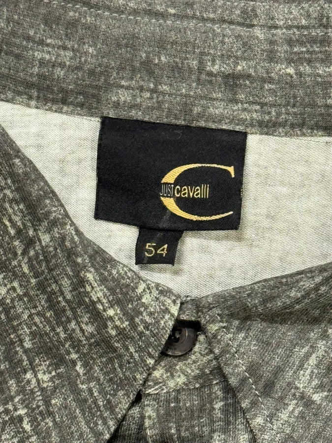 2000S Cavalli Elevated Brut Raw Fabric Shirt yLRIYev 7