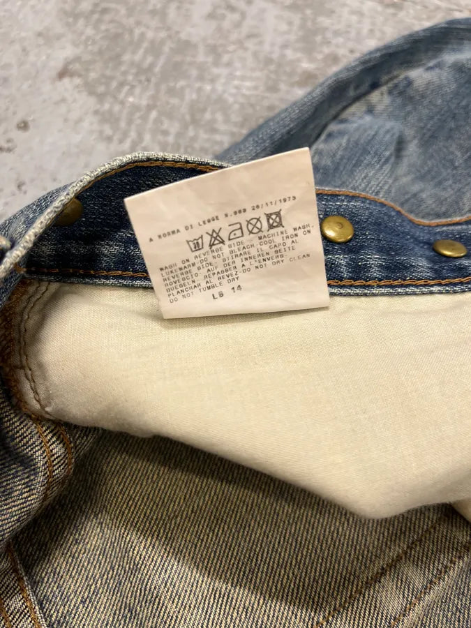 2000s Cavalli Embellished Blue Faded Denim Jeans OHCRWth 13