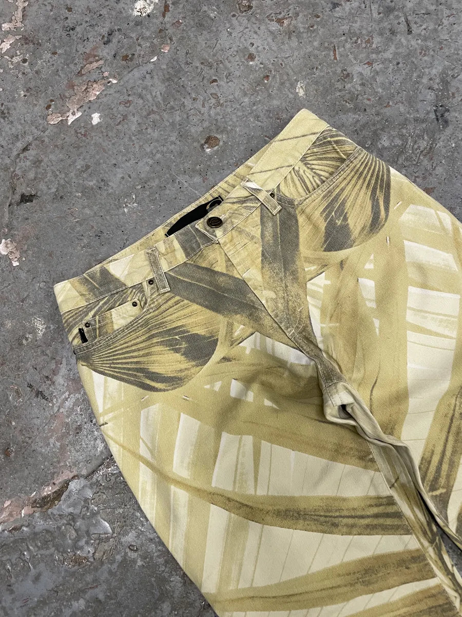 2000s Cavalli Enticing White Natural Pants (XS/S) ZkJnfZp 7