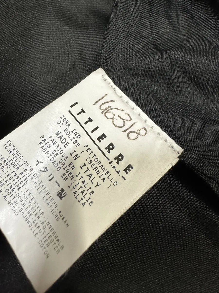 2000s Cavalli Eroded Brut Archive Trucker Leather Jacket teojiBL 13