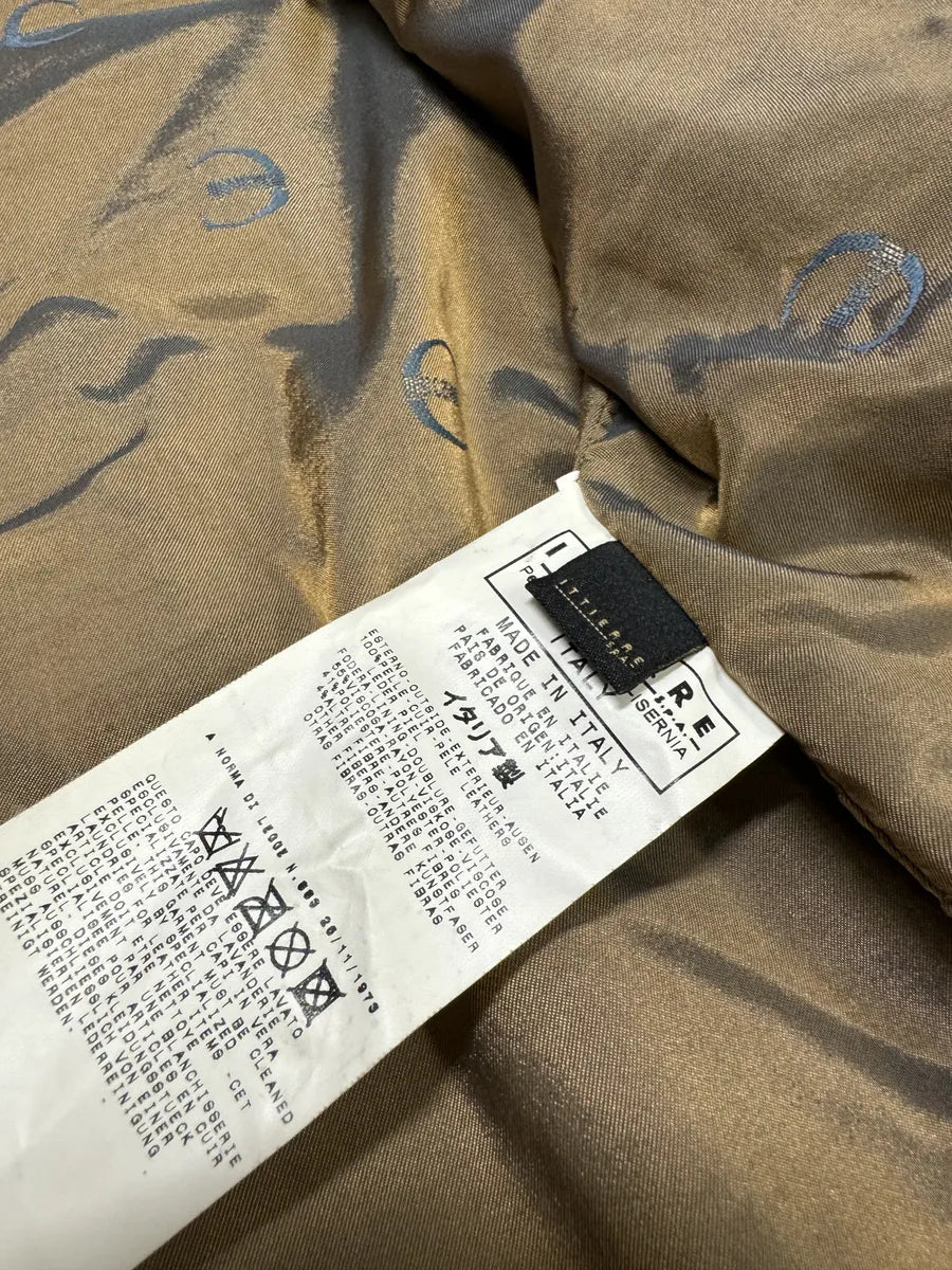 2000s Cavalli Eroded Grey Earth Leather Jacket (M) VeUPFId 10