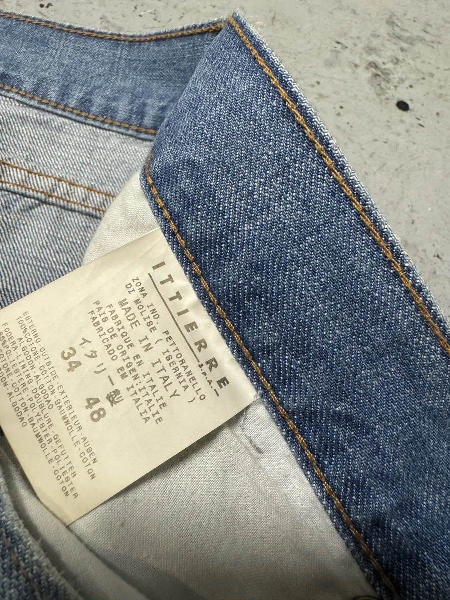 2000s Cavalli Extra Faded Flared Blue Denim Jeans jzqXfra 8