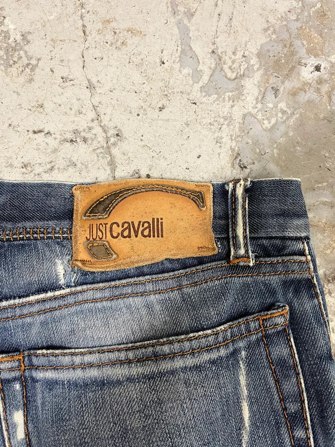 2000s Cavalli Faded Blue Rebel Jeans  LLdihVU 9