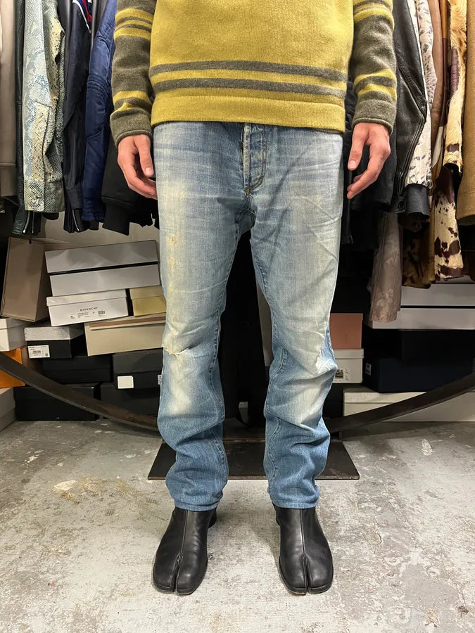 2000s Cavalli Faded Denim Distressed Denim Jeans QfGggYv 2