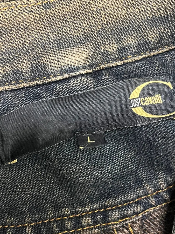 2000s Cavalli Faded Denim Jacket GkHLXFX 10