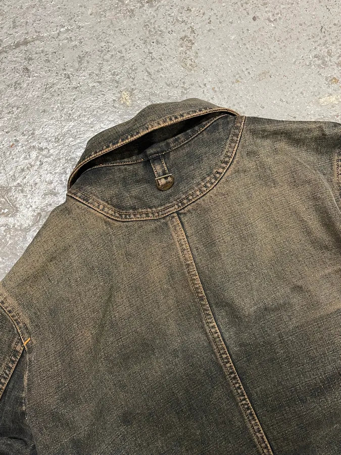 2000s Cavalli Faded Denim Jacket GkHLXFX 9