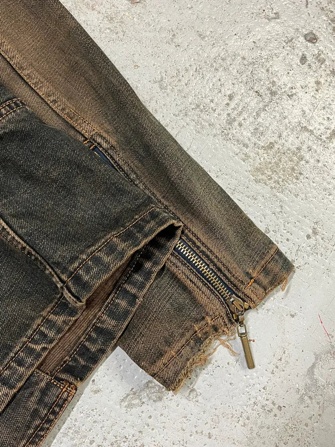 2000s Cavalli Faded Denim Jacket GkHLXFX 8