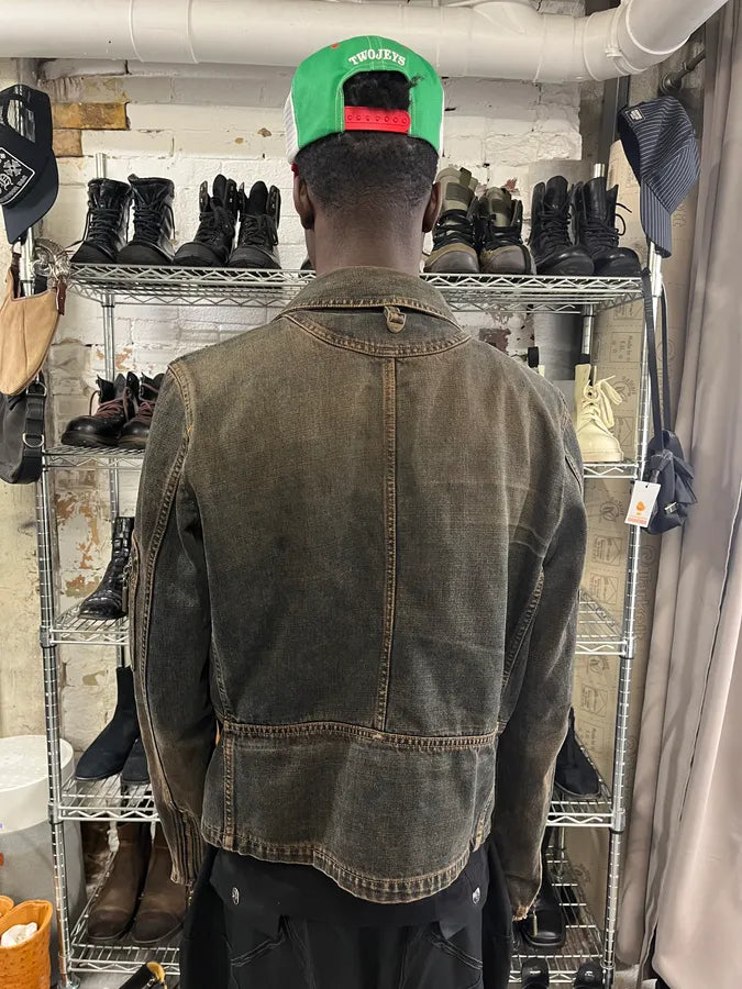 2000s Cavalli Faded Denim Jacket GkHLXFX 2