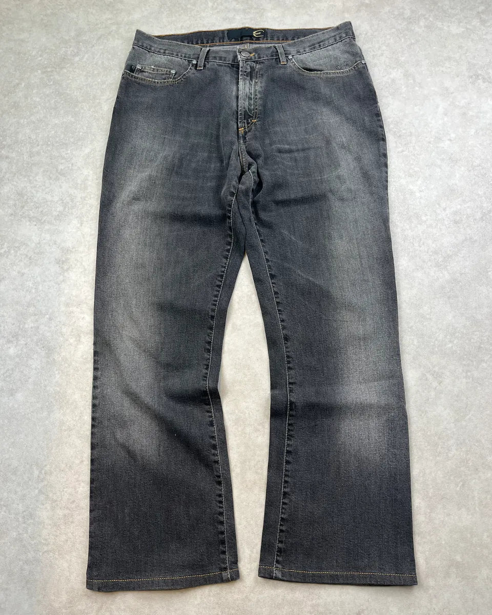 2000s Cavalli Faded Grey Denim Jeans wZFJskd 0