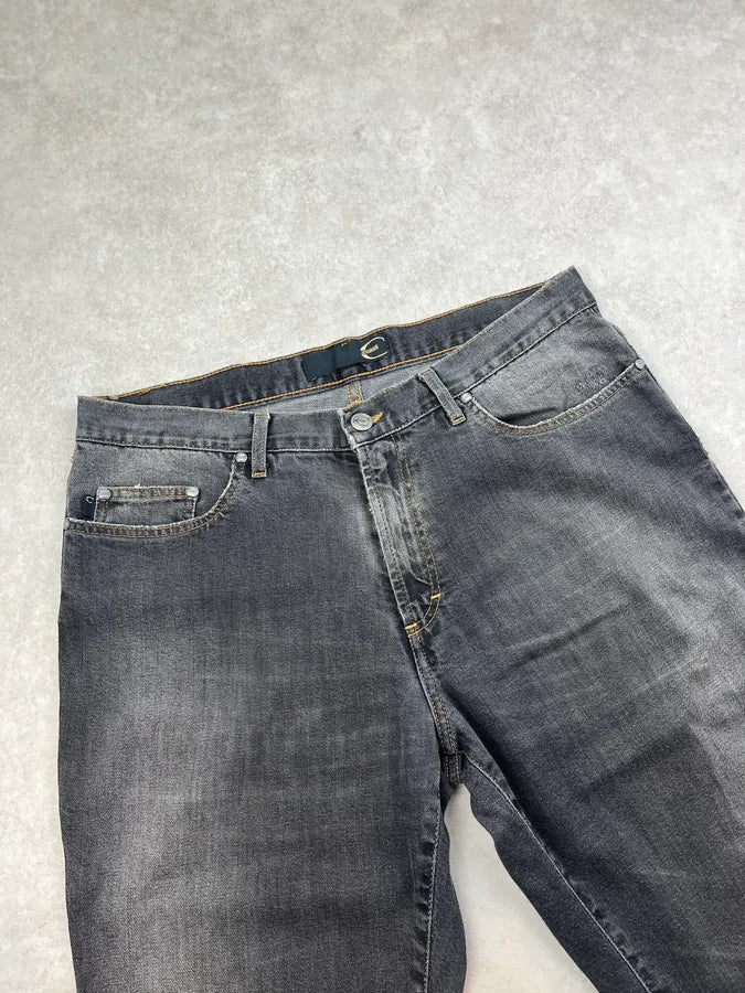 2000s Cavalli Faded Grey Denim Jeans wZFJskd 5