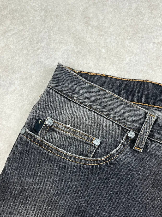 2000s Cavalli Faded Grey Denim Jeans wZFJskd 8