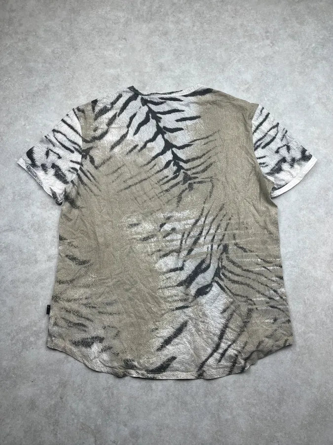 SS2002 Cavalli Faded Beige Zebra T-Shirt DSrIdAU 5