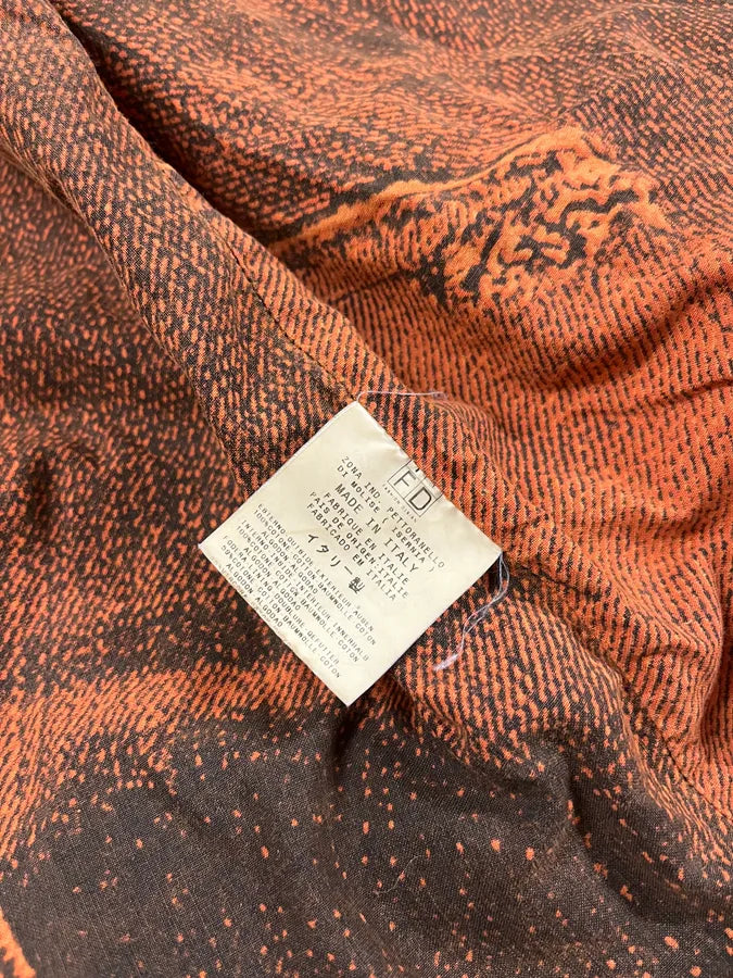 2000s Cavalli Faded Orange Black Denim Jacket itxFXnv 10
