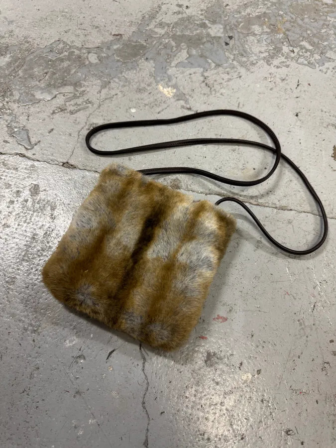 2000s Cavalli Faux Fur Beige Effect Shoulder Bag (OS) cmVxkbp 2