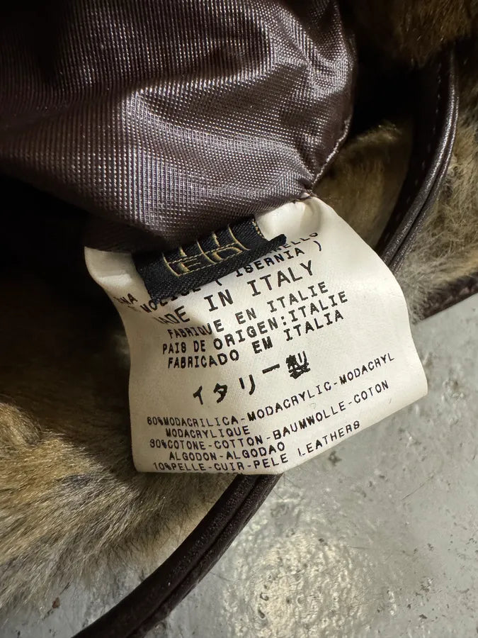 2000s Cavalli Faux Fur Beige Effect Shoulder Bag (OS) cmVxkbp 7