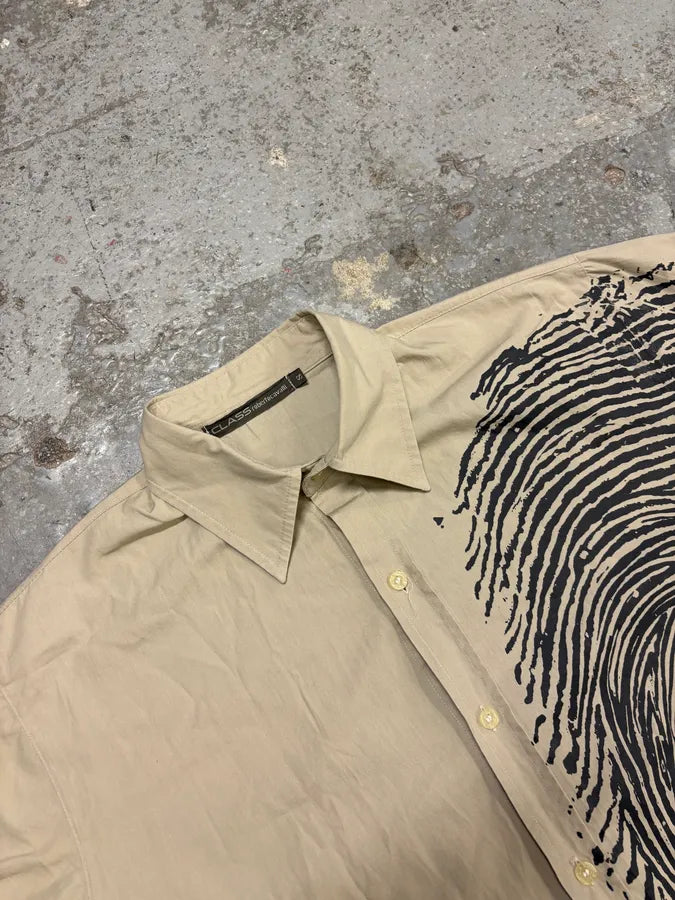 2000s Cavalli Finger Zebra Print Beige Shirt HDKVBKs 4