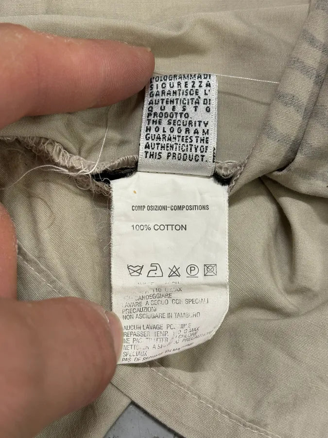 2000s Cavalli Finger Zebra Print Beige Shirt HDKVBKs 10