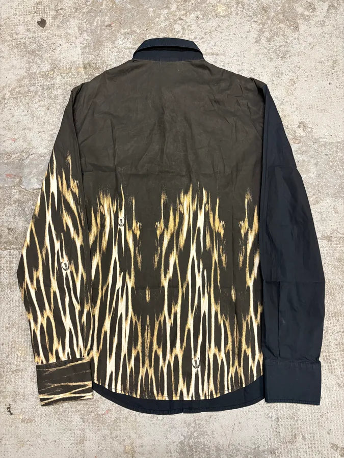 2000s Cavalli Fire Navy & Black Shirt mDqUCRh 5