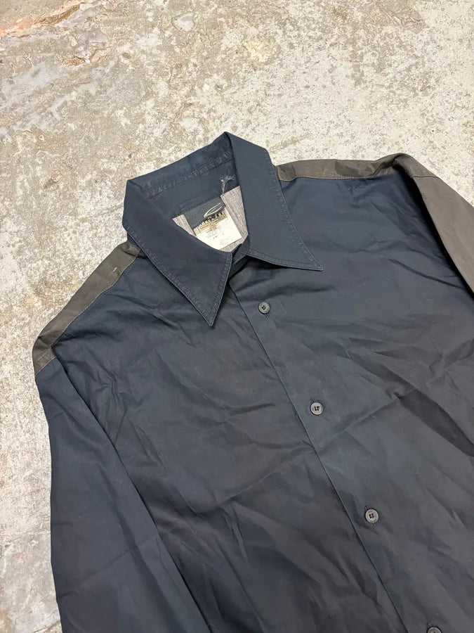 2000s Cavalli Fire Navy & Black Shirt mDqUCRh 4