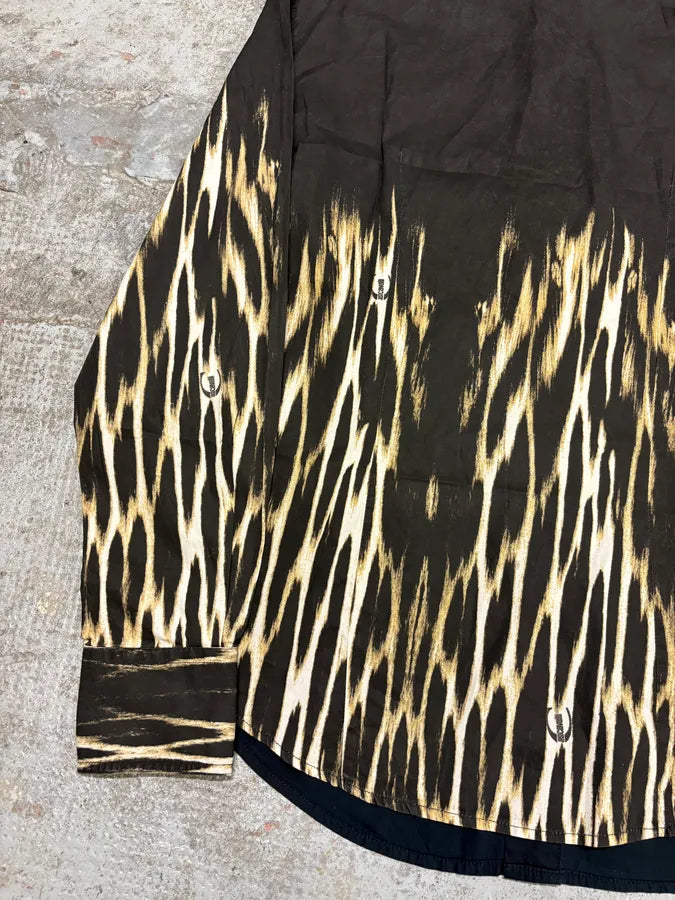 2000s Cavalli Fire Navy & Black Shirt mDqUCRh 7