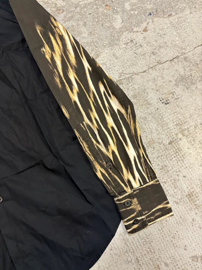 2000s Cavalli Fire Navy & Black Shirt mDqUCRh 6