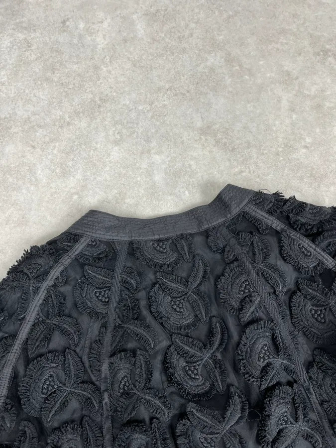 2000s Cavalli Flowers Abstract Embroidered Bomber Jacket cqvqLhy 6