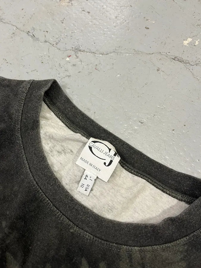 2000s Cavalli Forest Leaves Green Longsleeves aTXNmIz 6