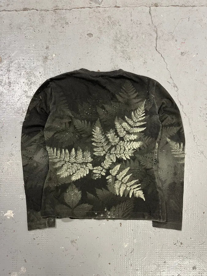 2000s Cavalli Forest Leaves Green Longsleeves aTXNmIz 7
