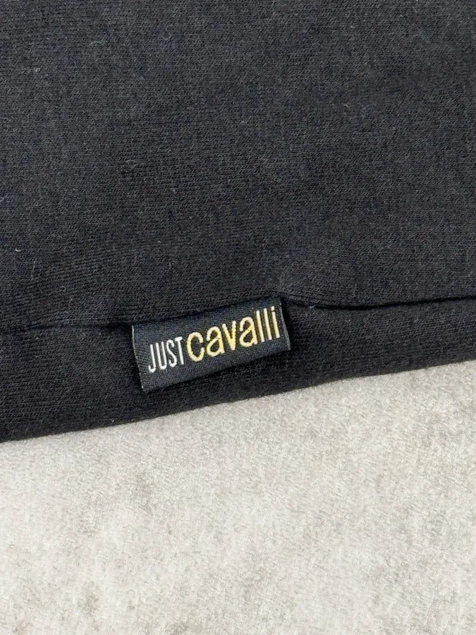 2000s Cavalli Free Woman Stars Black Longsleeves QdTMWMR 9