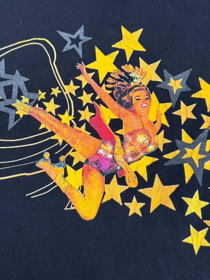 2000s Cavalli Free Woman Stars Black Longsleeves QdTMWMR 6