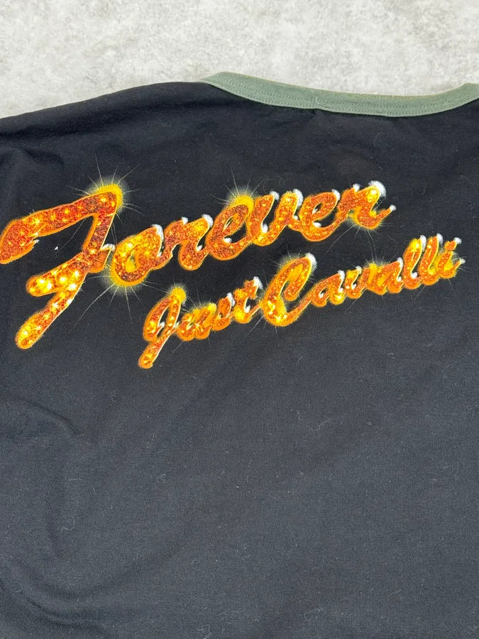 2000s Cavalli Free Woman Stars Black Longsleeves QdTMWMR 7