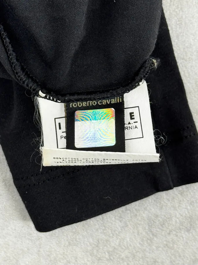 2000s Cavalli Free Woman Stars Black Longsleeves QdTMWMR 10