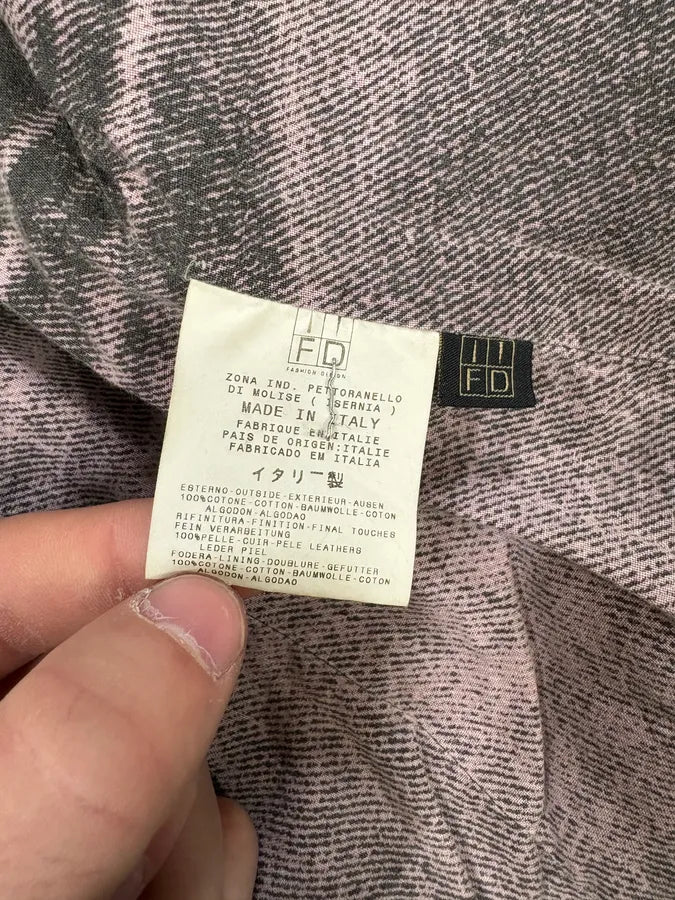 2000s Cavalli Fur Collar Blue Denim Jacket tNXDzAu 11