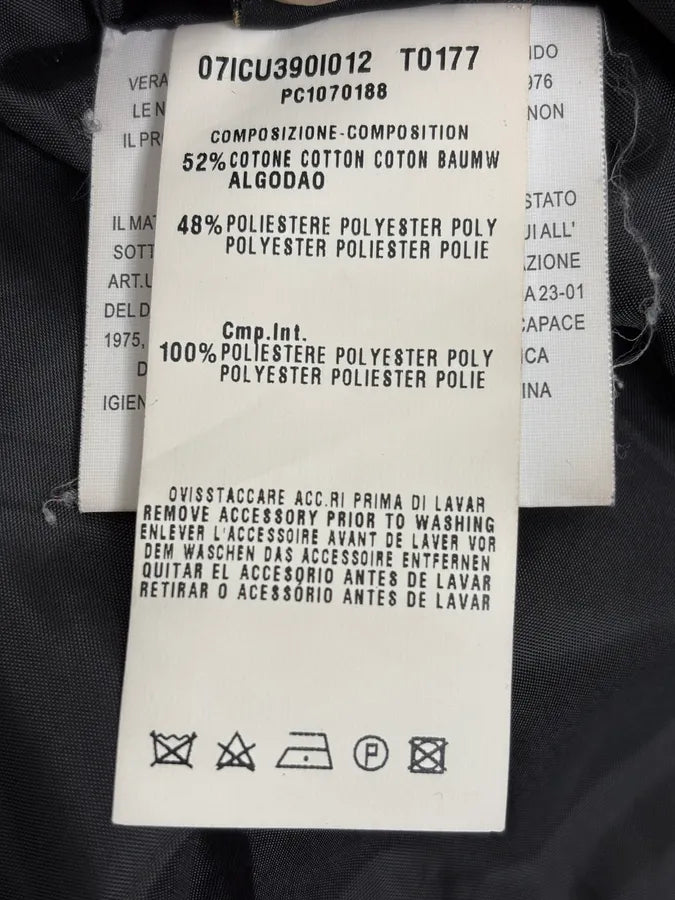 2000s Cavalli Fur Collar Black Puffer Studded Jacket wZOMtcq 12