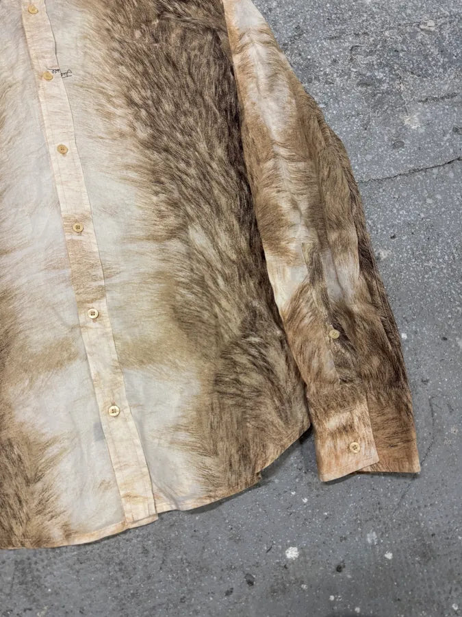 2000s Cavalli Fur Effect Shirt (L) UzBxWal 2