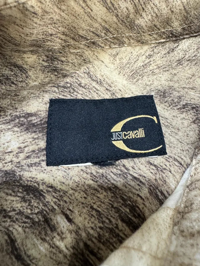 2000s Cavalli Fur Effect Shirt (L) UzBxWal 3
