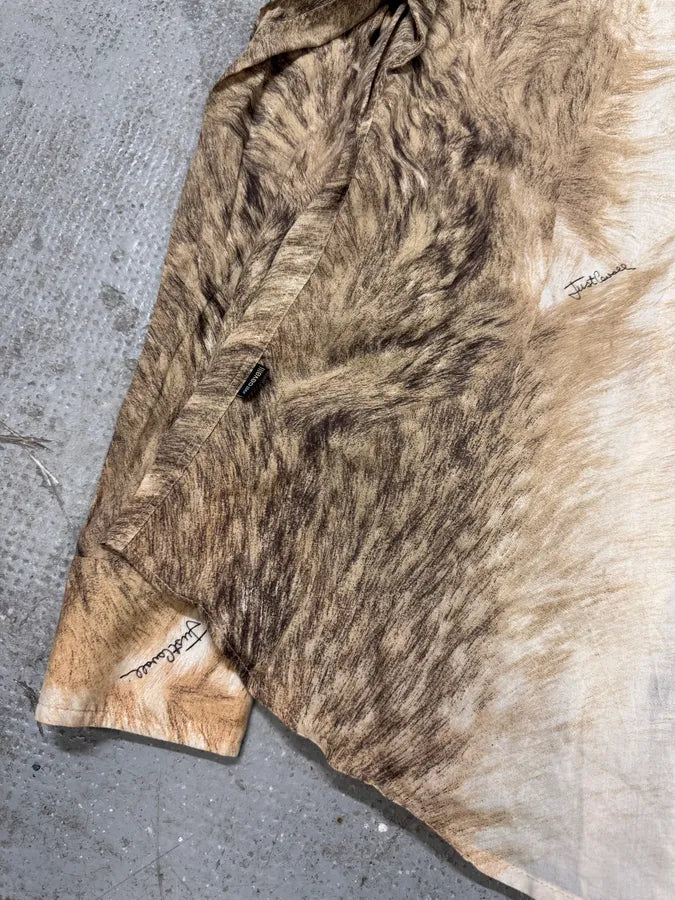 2000s Cavalli Fur Effect Shirt (L) UzBxWal 7