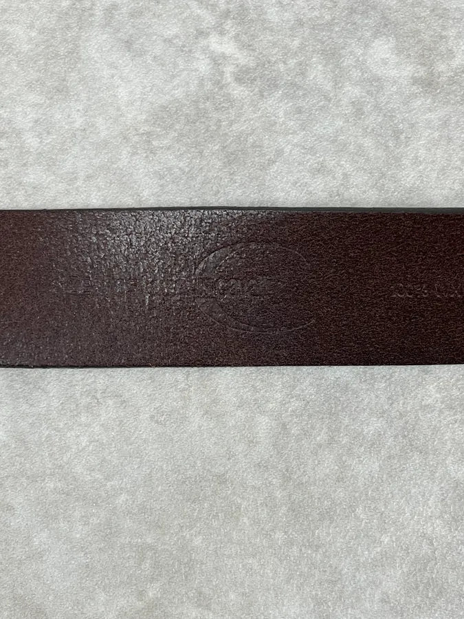 2000s Cavalli Gold Buckle Brown Leather Belt IcFDFjD 5