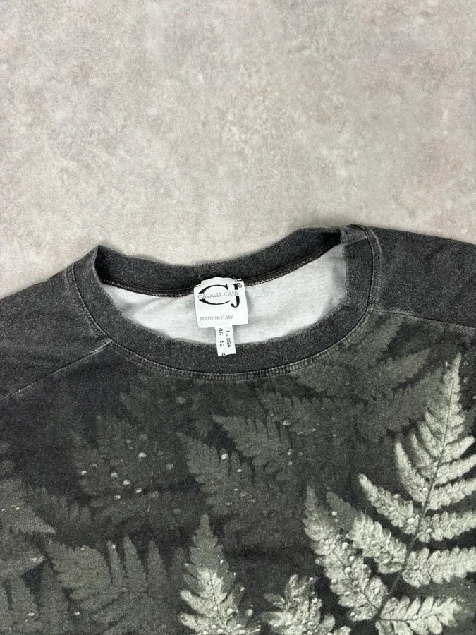 2000s Cavalli Golden Leaves Khaki Longsleeves KHDLtMY 3