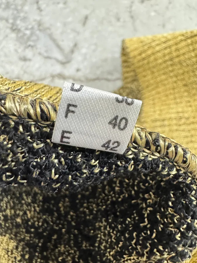 2000s Cavalli Golden Panther Sleeveless High Neck Sweater ranwrsd 6