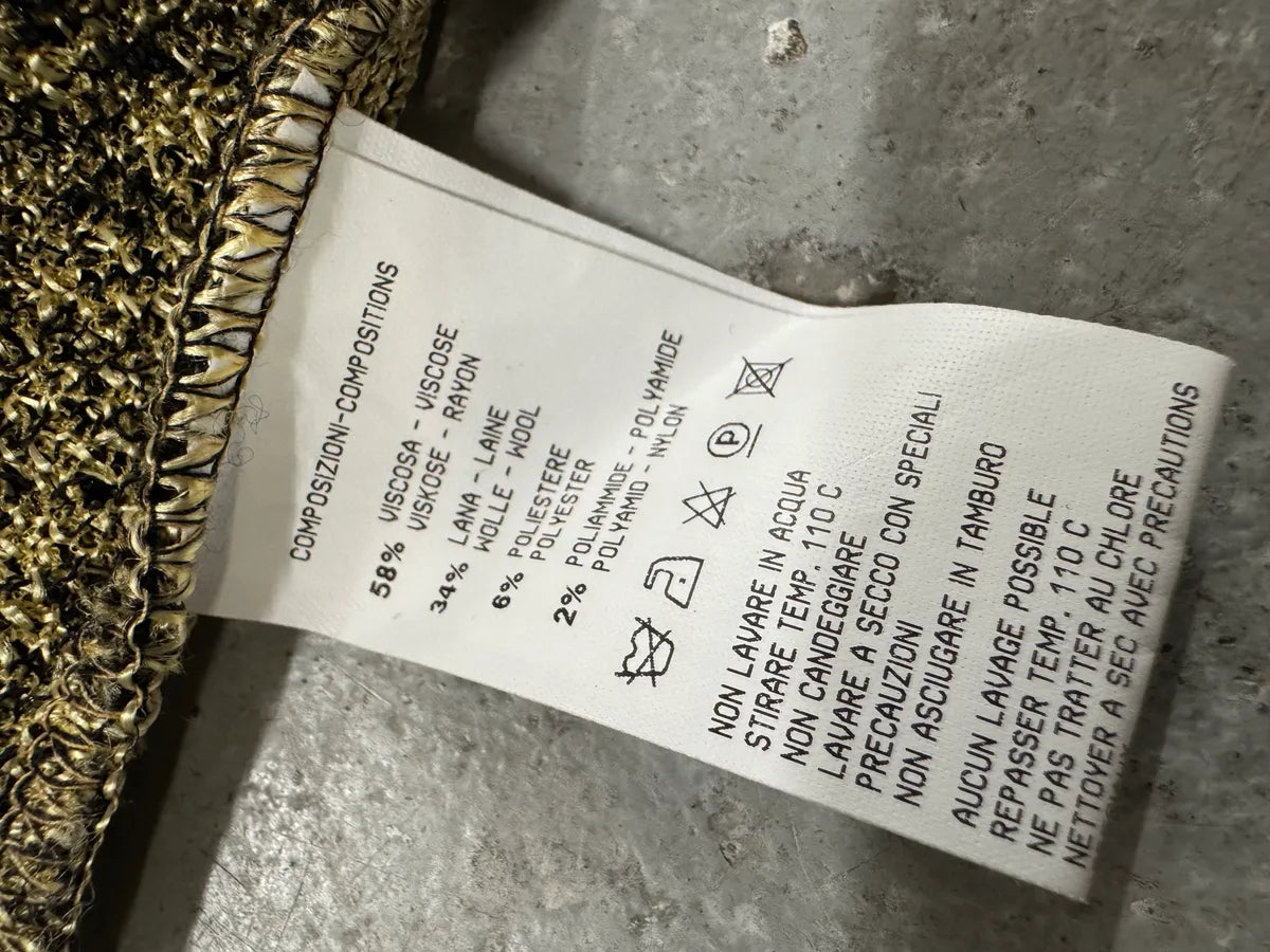 2000s Cavalli Golden Panther Sleeveless High Neck Sweater ranwrsd 8