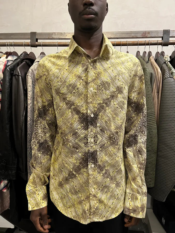 2000s Cavalli Golden Spirit Shirt kdwCEuG 1