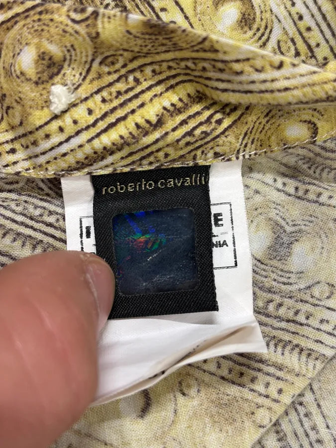 2000s Cavalli Golden Spirit Shirt kdwCEuG 7