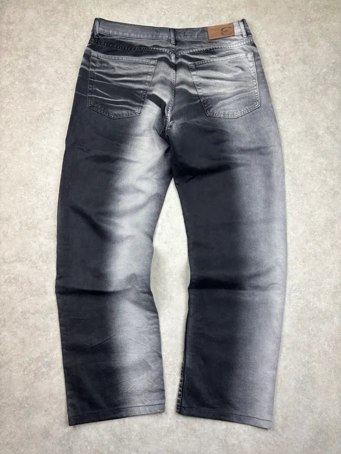 2000s Cavalli Gradient Black & Grey Pants DuNTerW 5