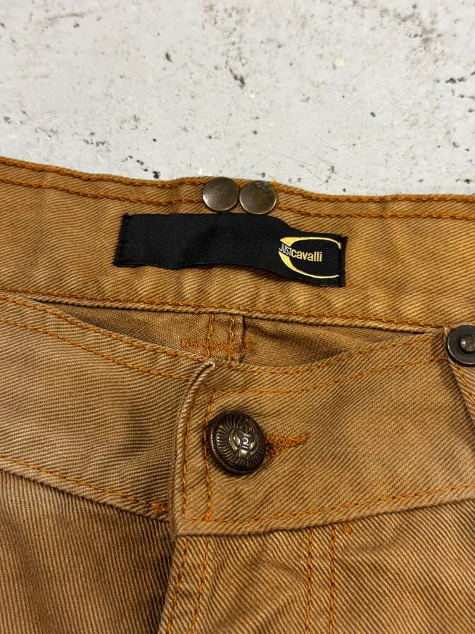2000s Cavalli Camel Brown Pants ulVeLLv 12