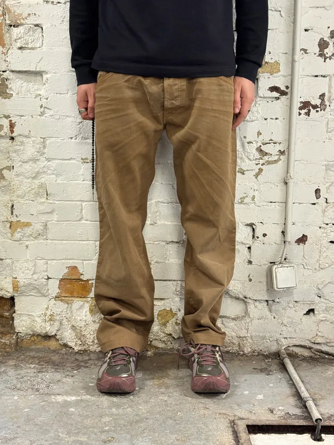 2000s Cavalli Camel Brown Pants ulVeLLv 1