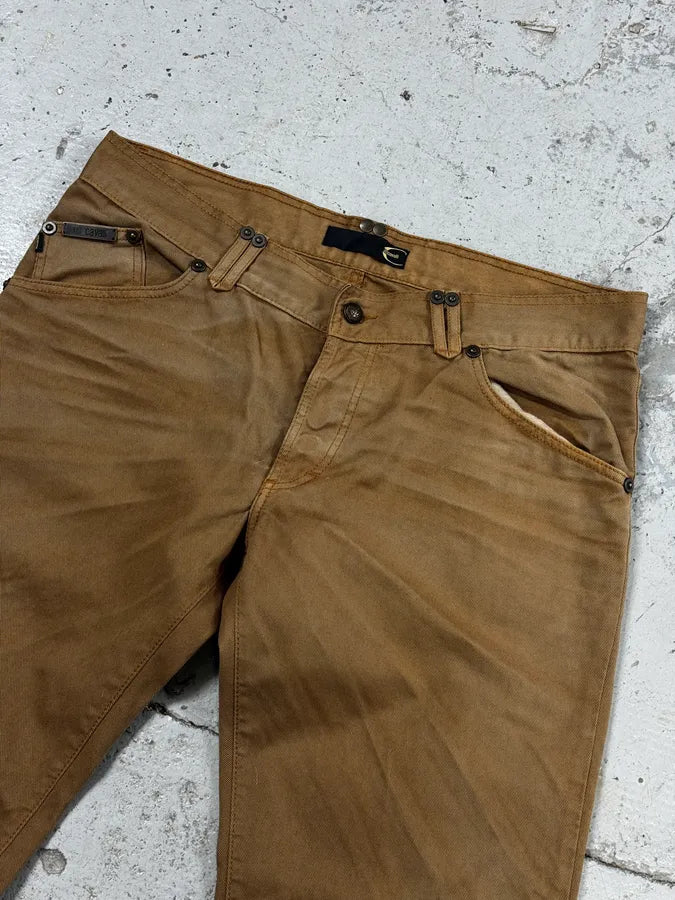 2000s Cavalli Camel Brown Pants ulVeLLv 7