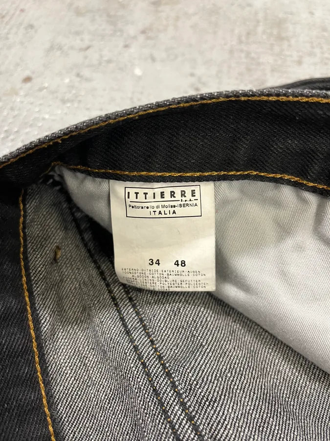 2000s Cavalli Grey & Black Faded Straight Denim Jeans MlihaaK 12