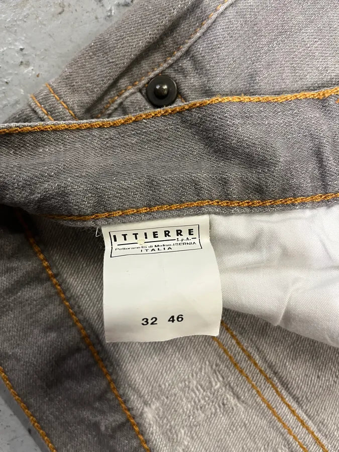 2000s Cavalli Grey Distressed Denim Jeans (M) oWKYVkU 8
